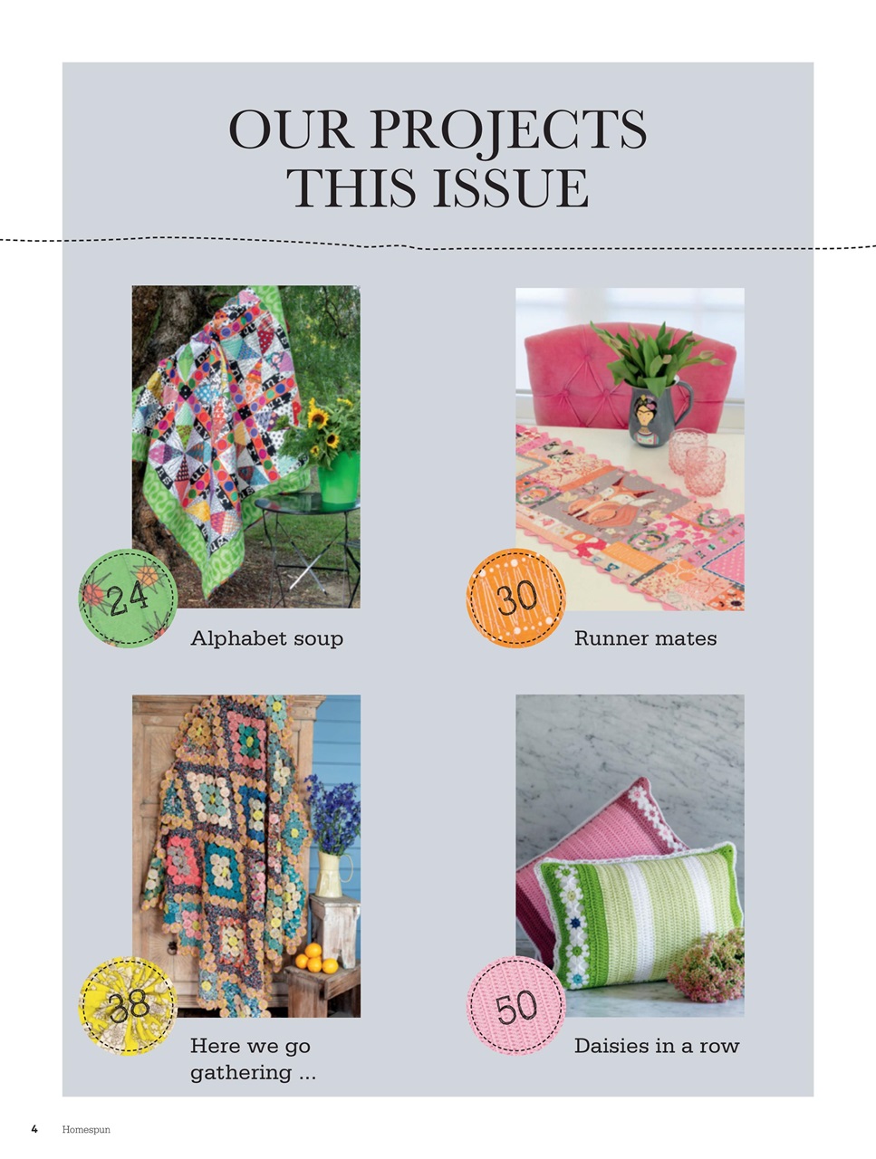 Homespun Preview Pages