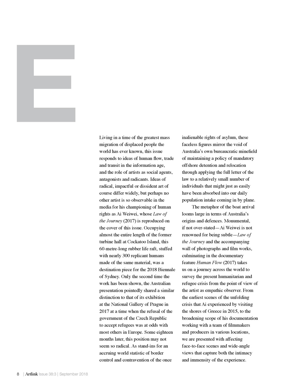 Artlink Magazine Preview Pages