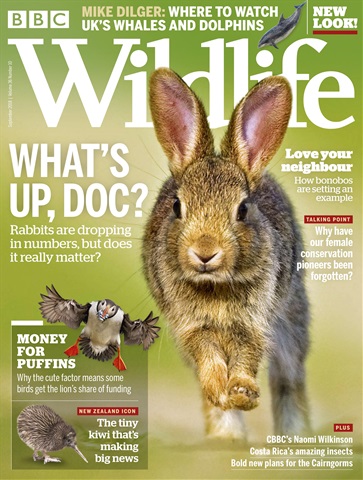 BBC Wildlife Magazine issue September 2018