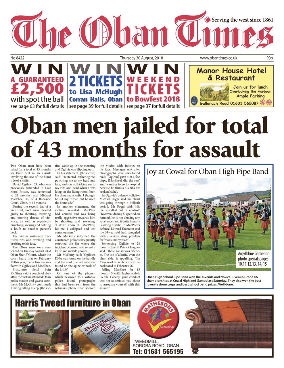 The Oban Times & Lochaber Times Preview Pages