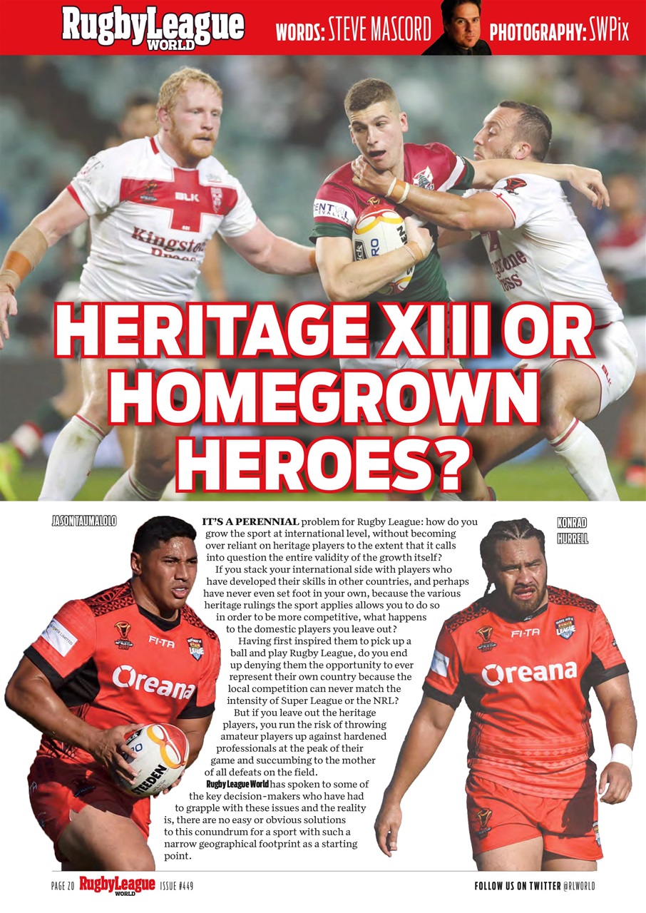 Rugby League World Preview Pages