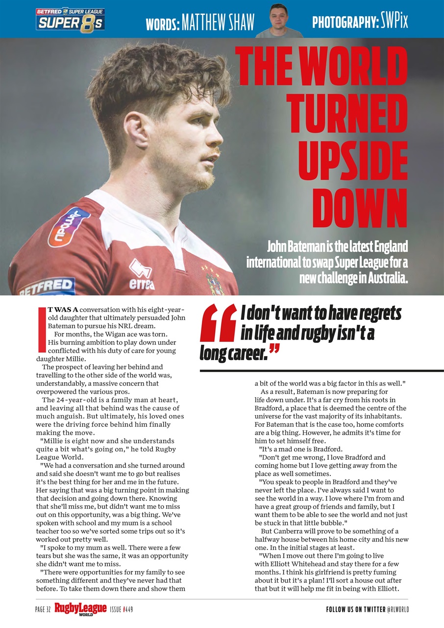 Rugby League World Preview Pages