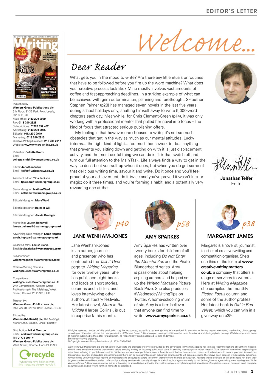 Writing Magazine Preview Pages
