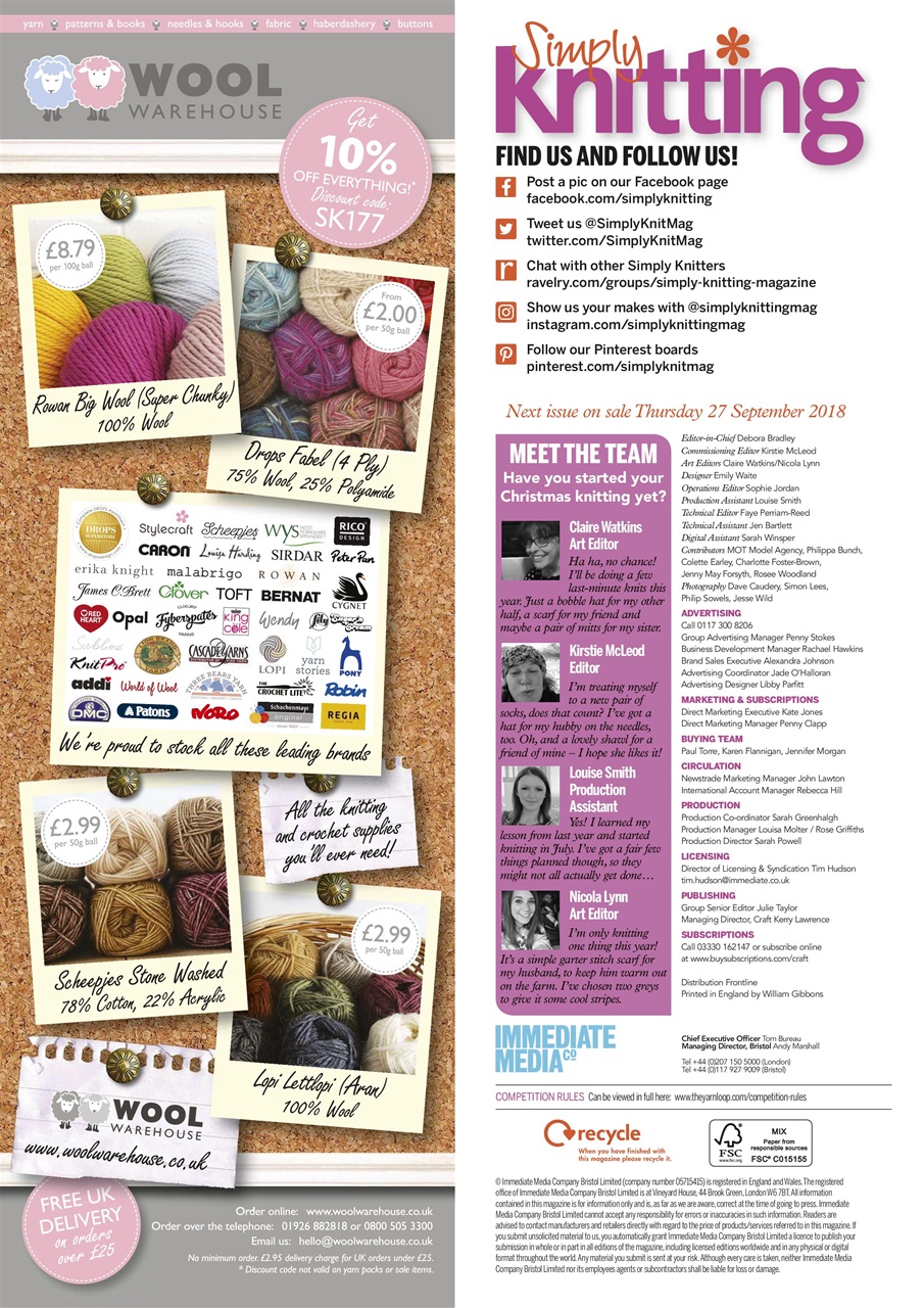 Simply Knitting Preview Pages