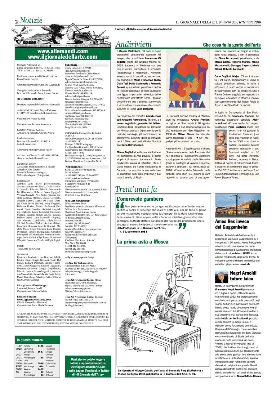Il Giornale Dell’Arte Preview Pages