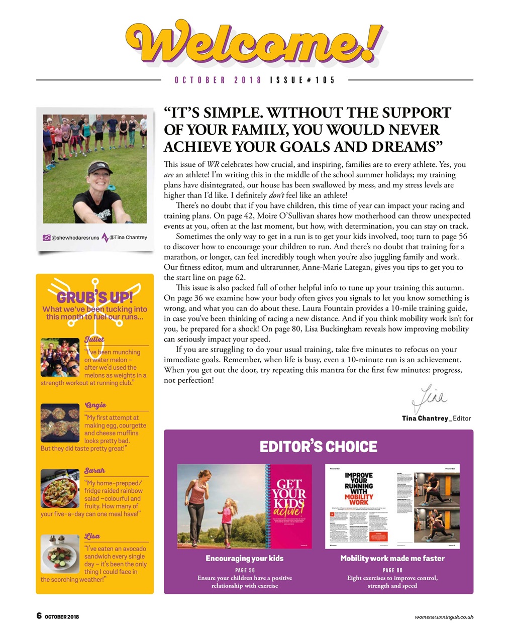 Women’s Running Preview Pages