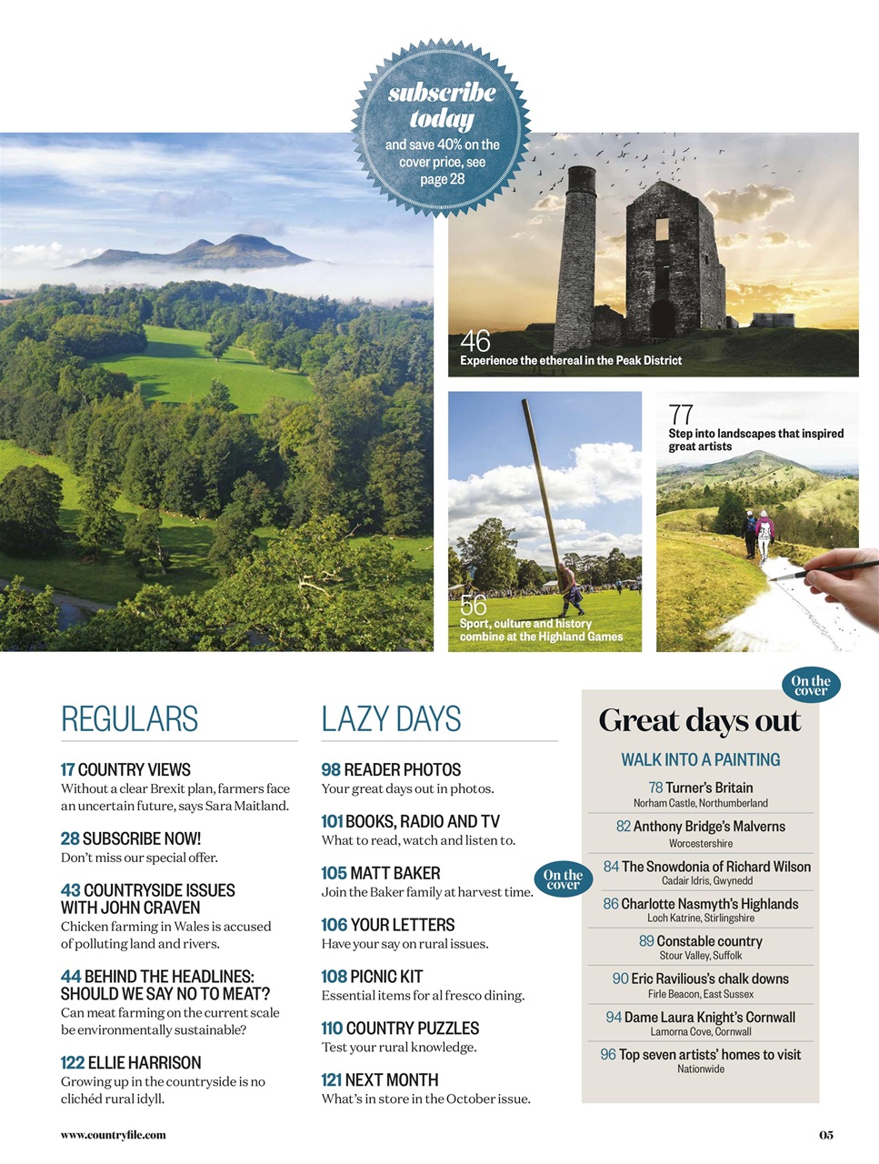 BBC Countryfile Magazine Preview Pages