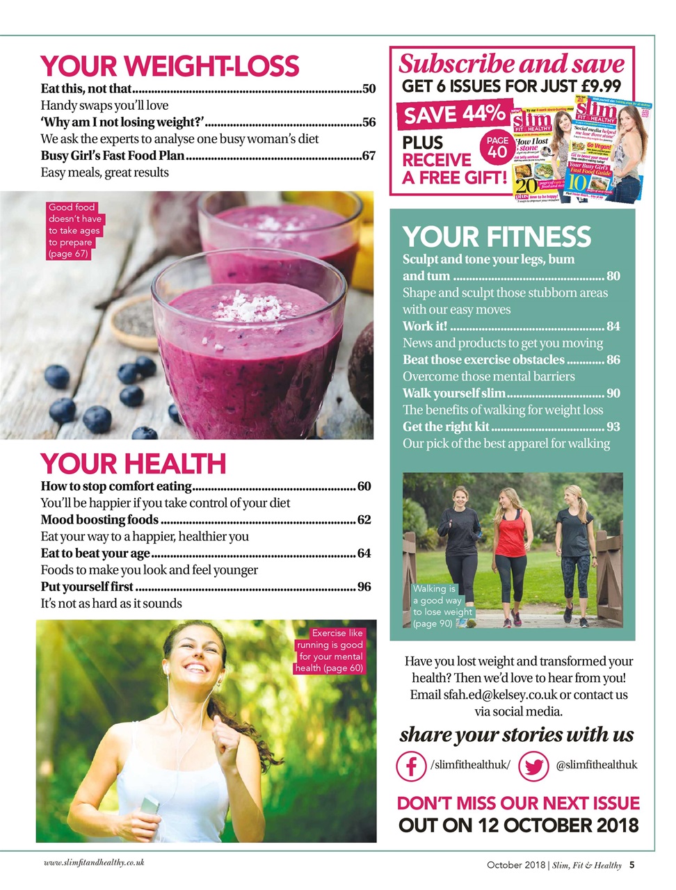 Slim Fit & Healthy Preview Pages
