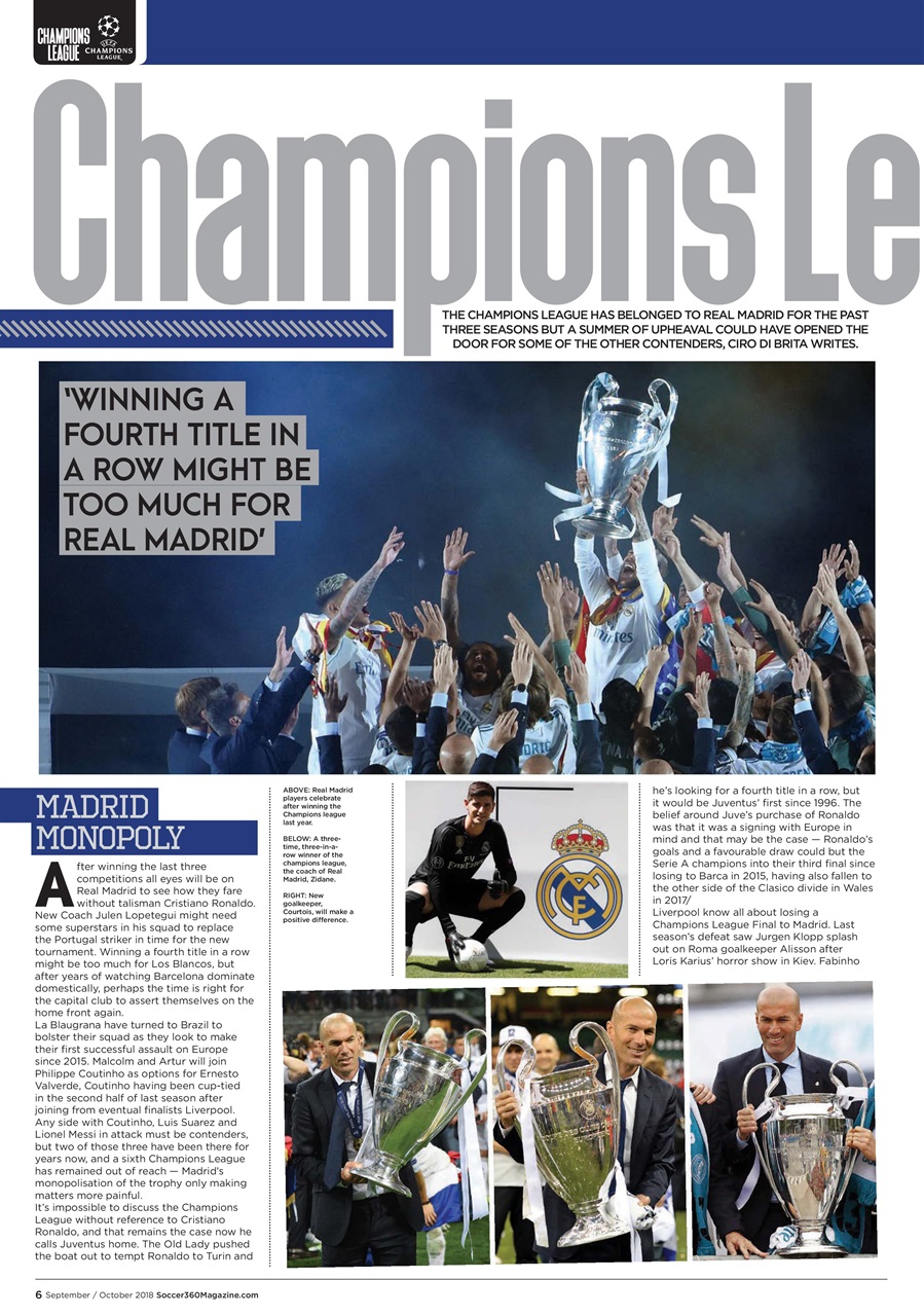 Soccer 360 Preview Pages