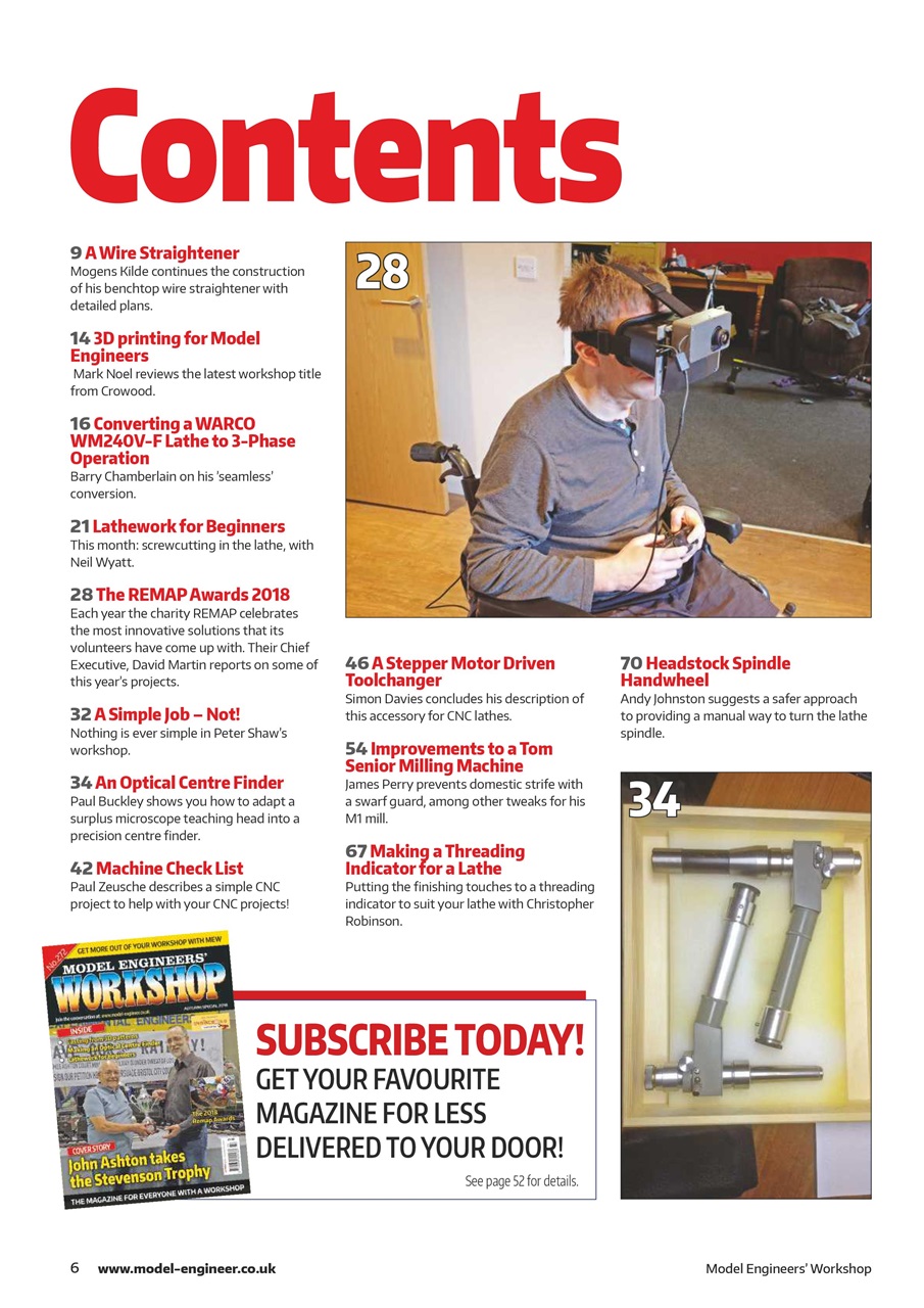 Model Engineer & Workshop Magazine Preview Pages