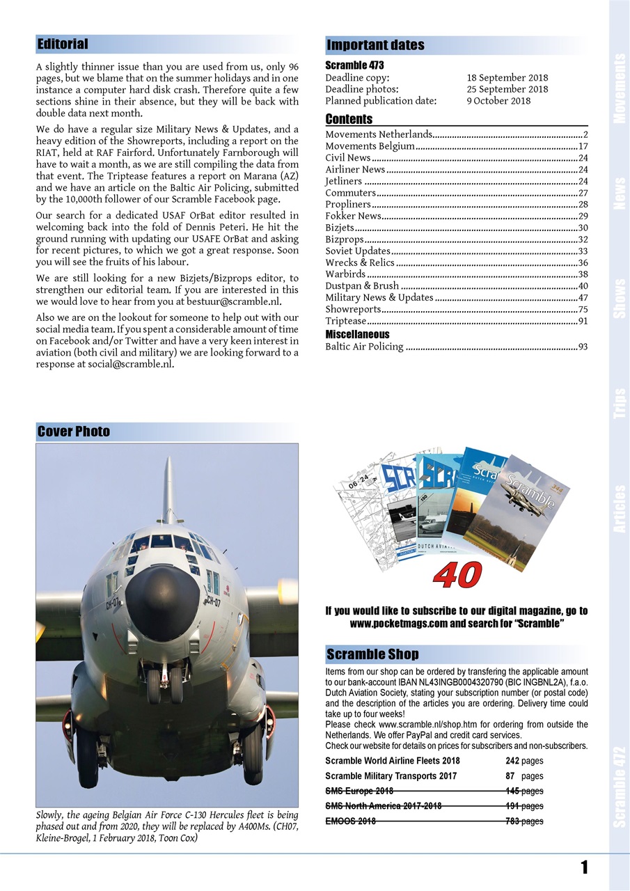 Scramble Magazine Preview Pages