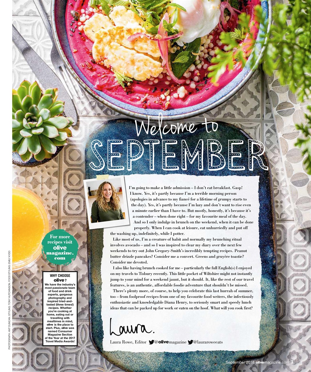 Olive Magazine Preview Pages