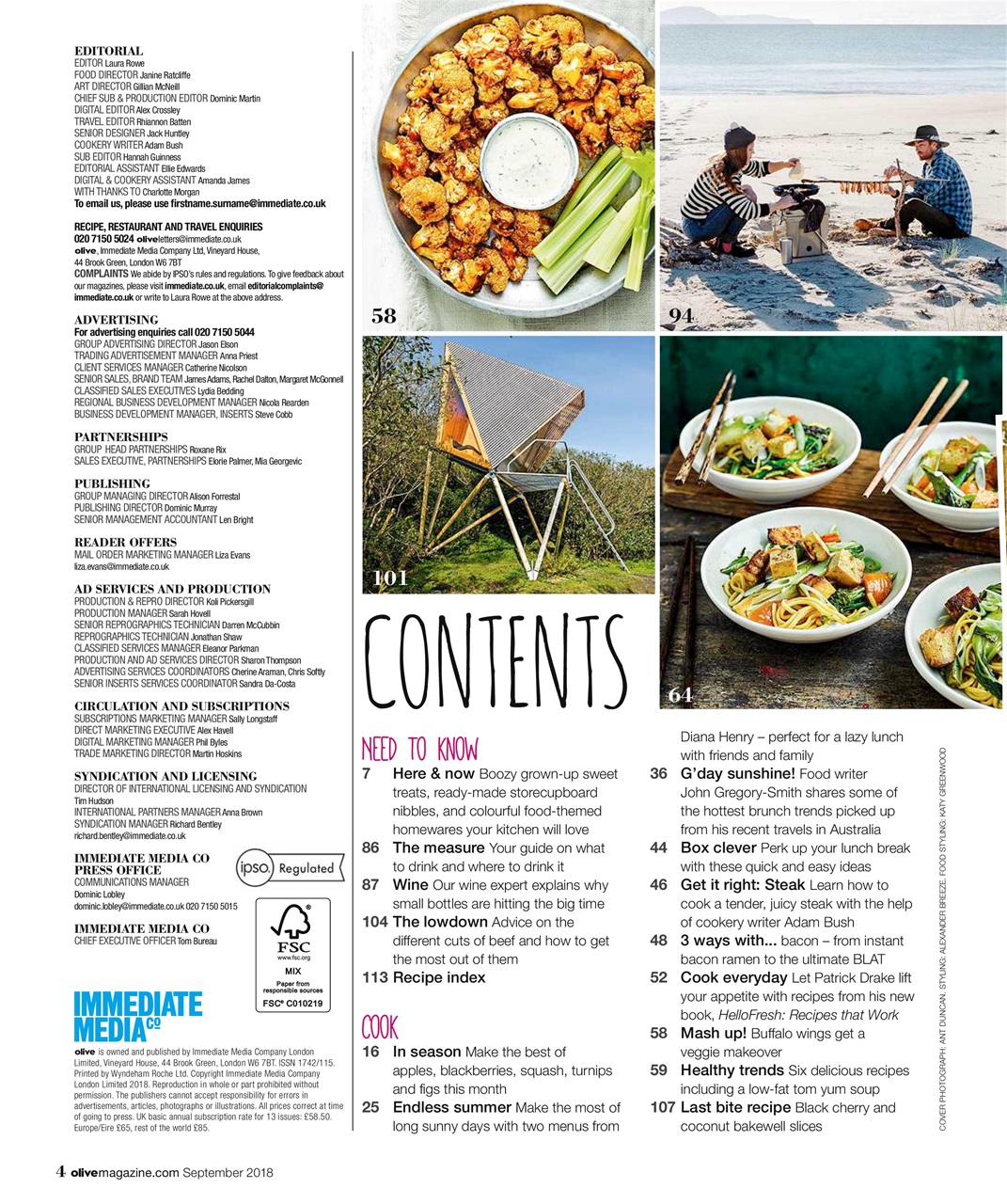 Olive Magazine Preview Pages