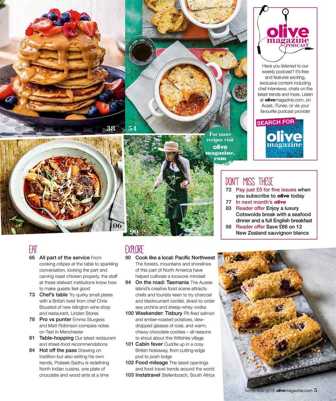 Olive Magazine Preview Pages