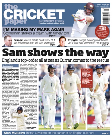 The Cricket Paper issue 31st August 2018