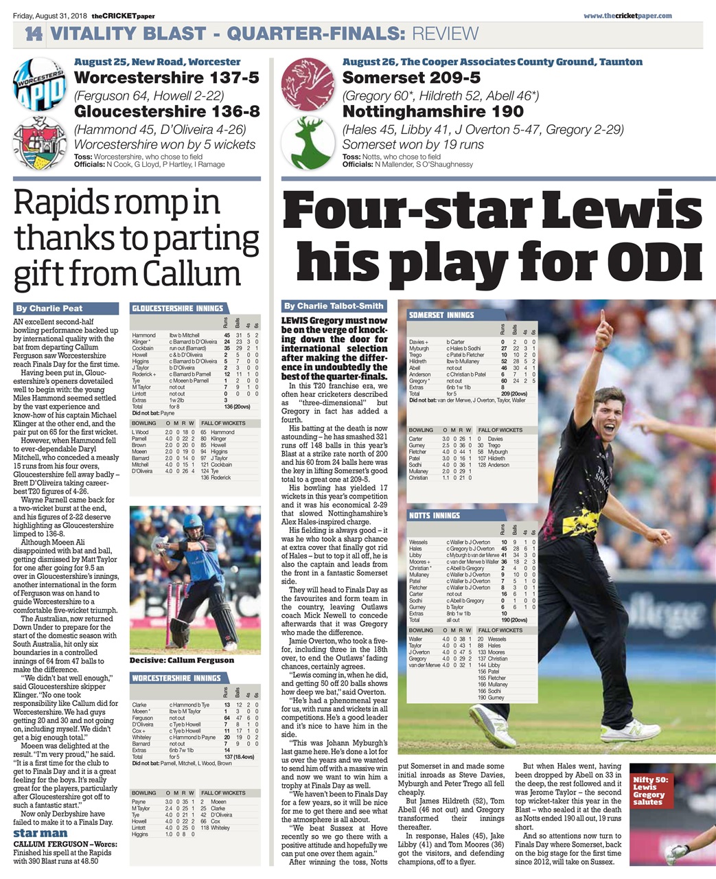 The Cricket Paper Preview Pages