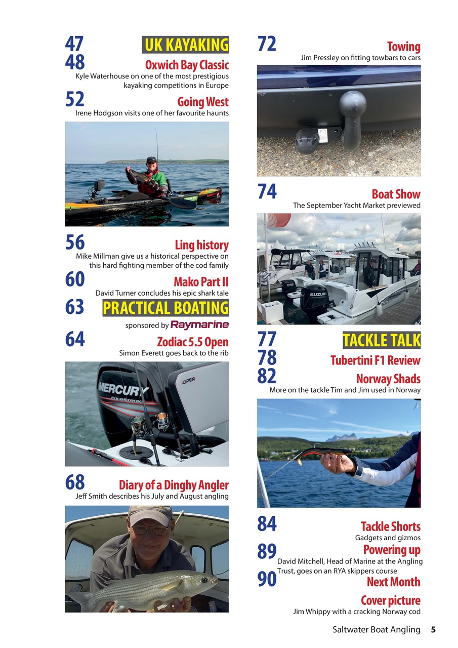 Saltwater Boat Angling Preview Pages