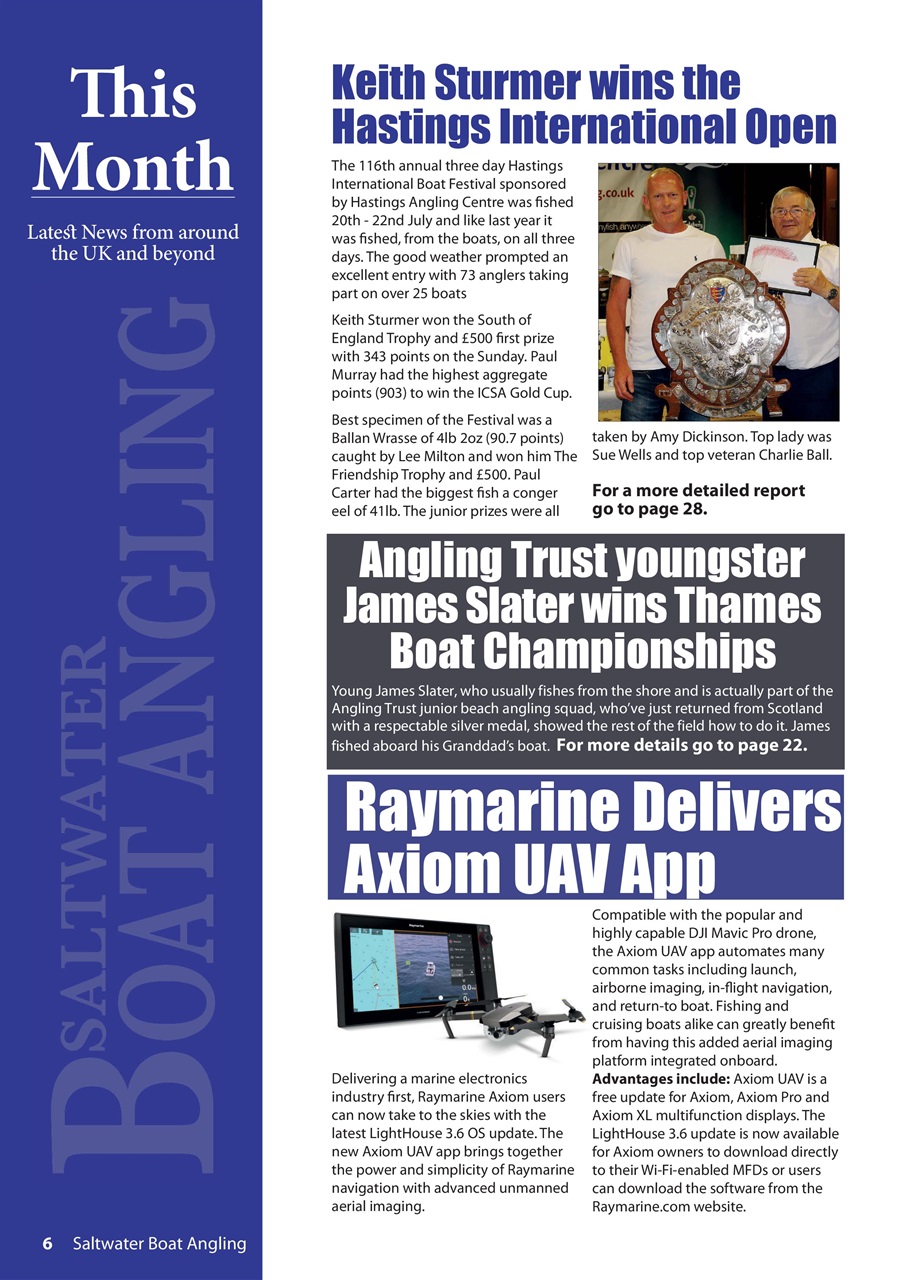 Saltwater Boat Angling Preview Pages