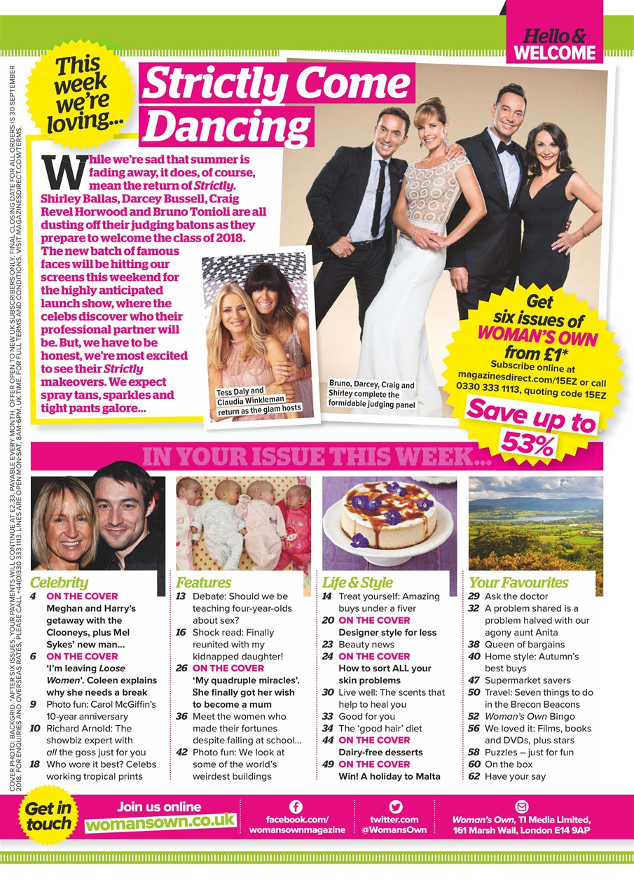 Woman's Own Preview Pages