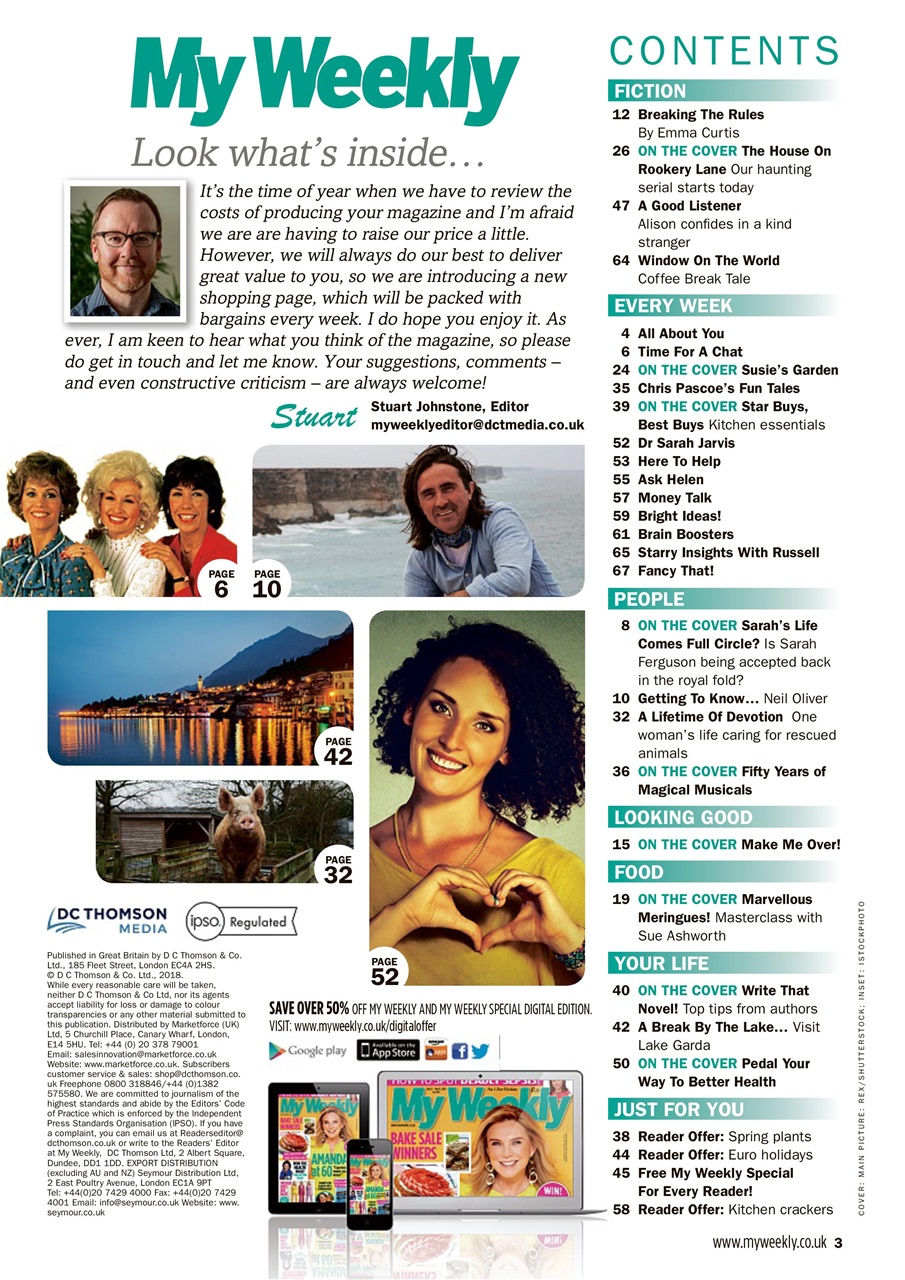 My Weekly Preview Pages