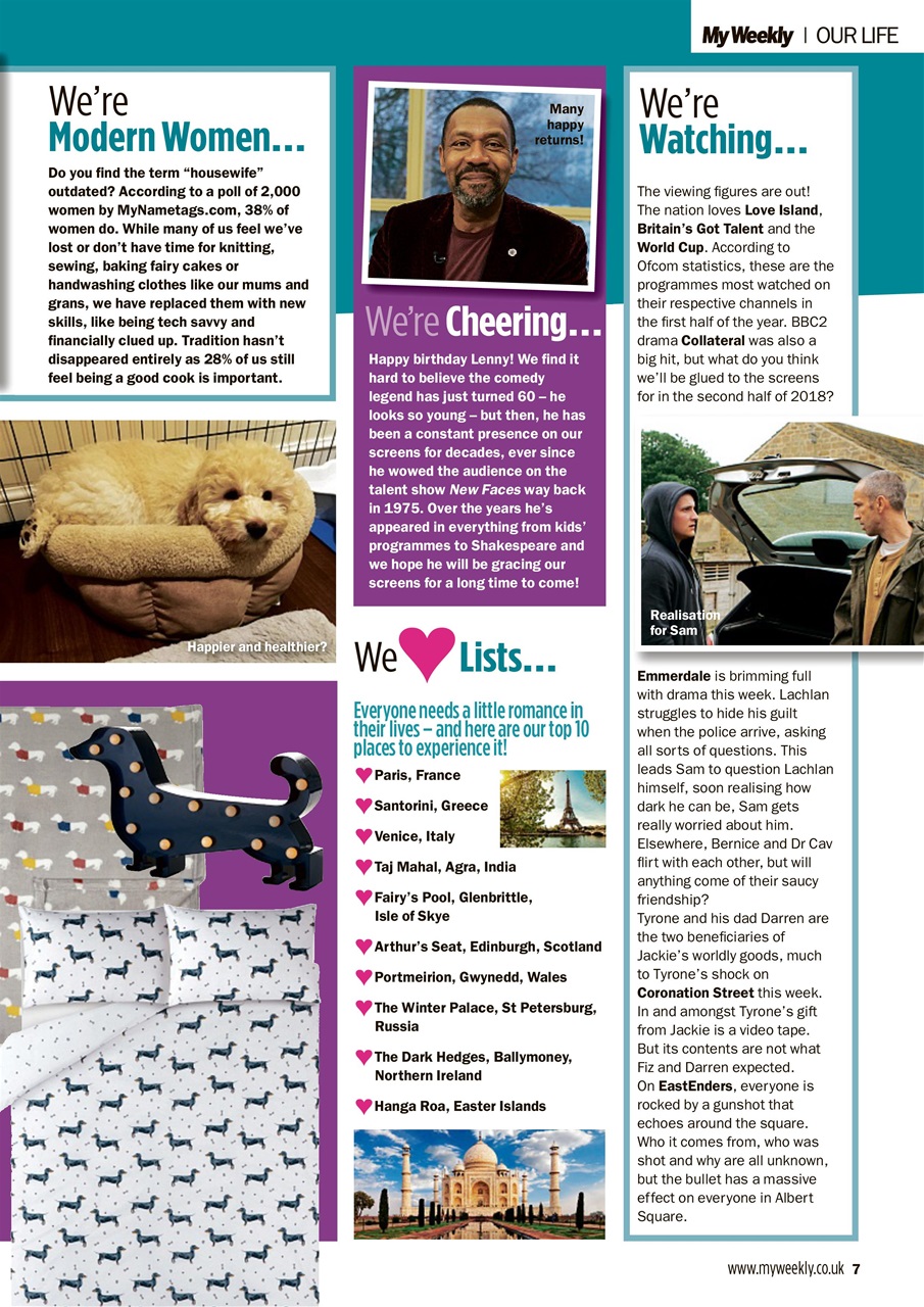 My Weekly Preview Pages