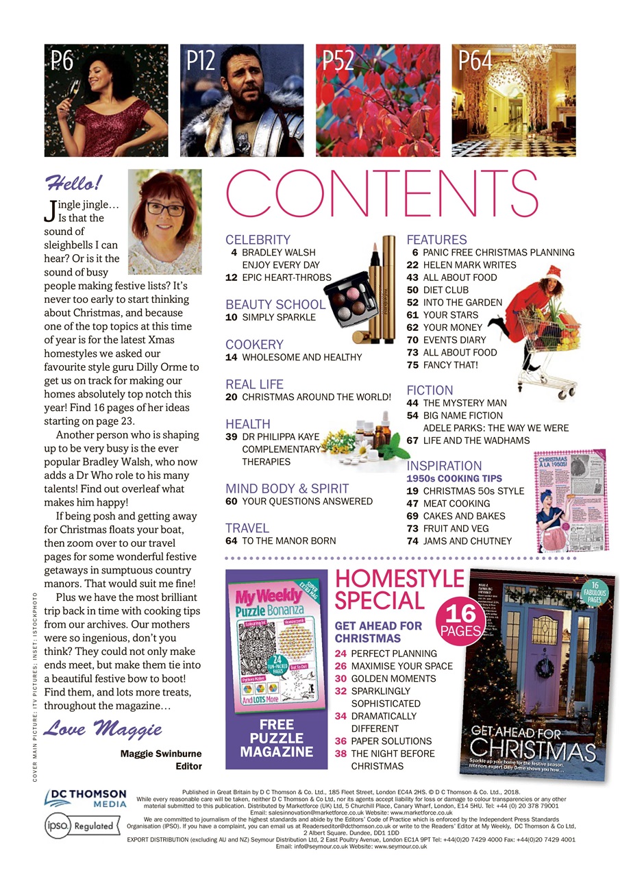 My Weekly Special Preview Pages