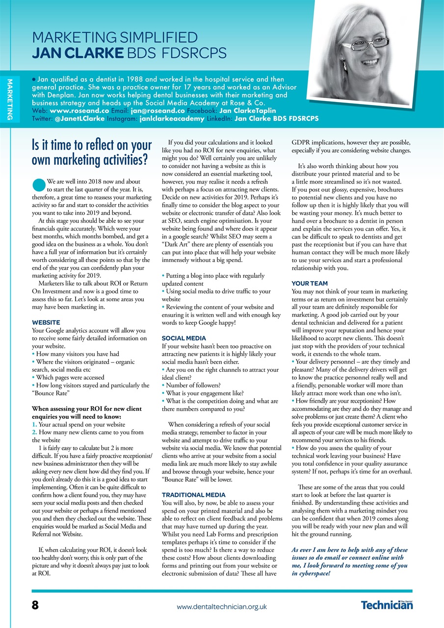The Dental Technician Magazine Preview Pages