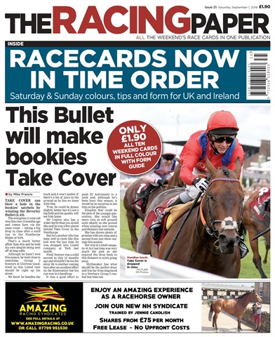 The Racing Paper issue 1st September 2018