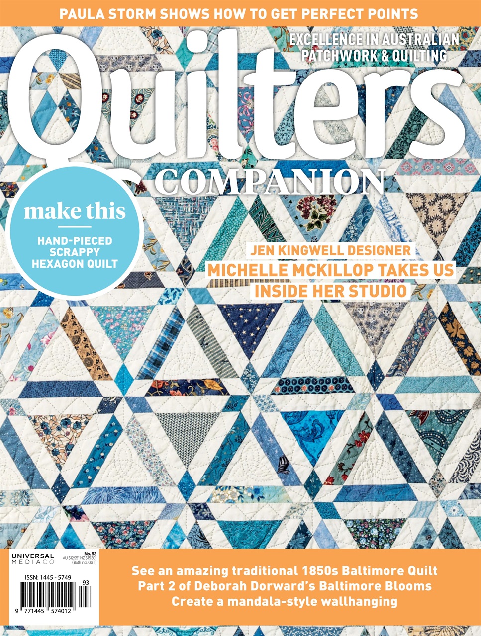 Quilters Companion Magazine Issue93 2018 Back Issue