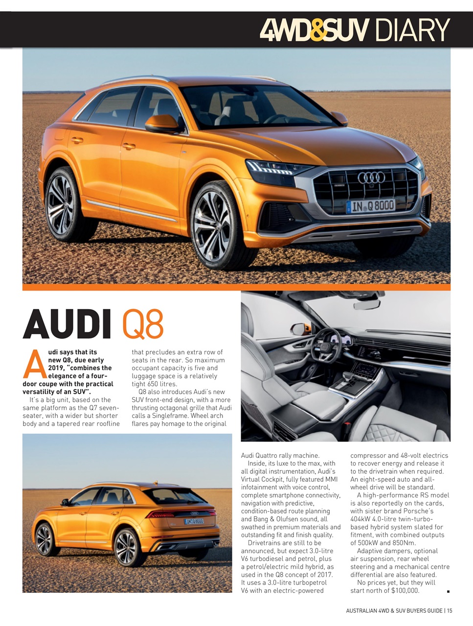 Australian 4WD and SUV Buyers Guide Preview Pages