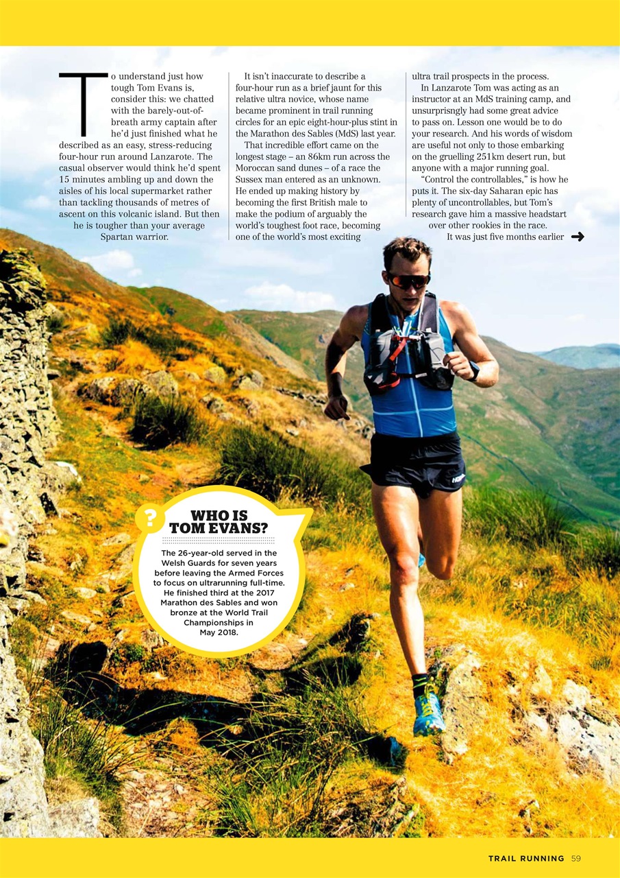 Trail Running Preview Pages