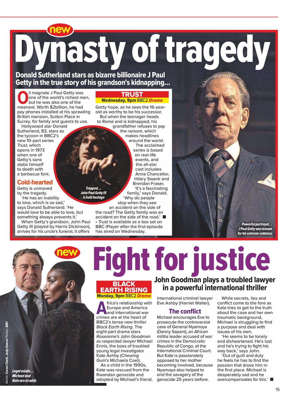 What's on TV Preview Pages
