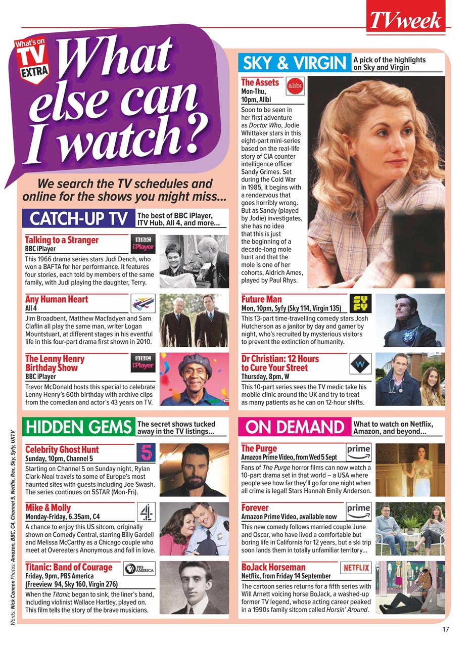 What's on TV Preview Pages