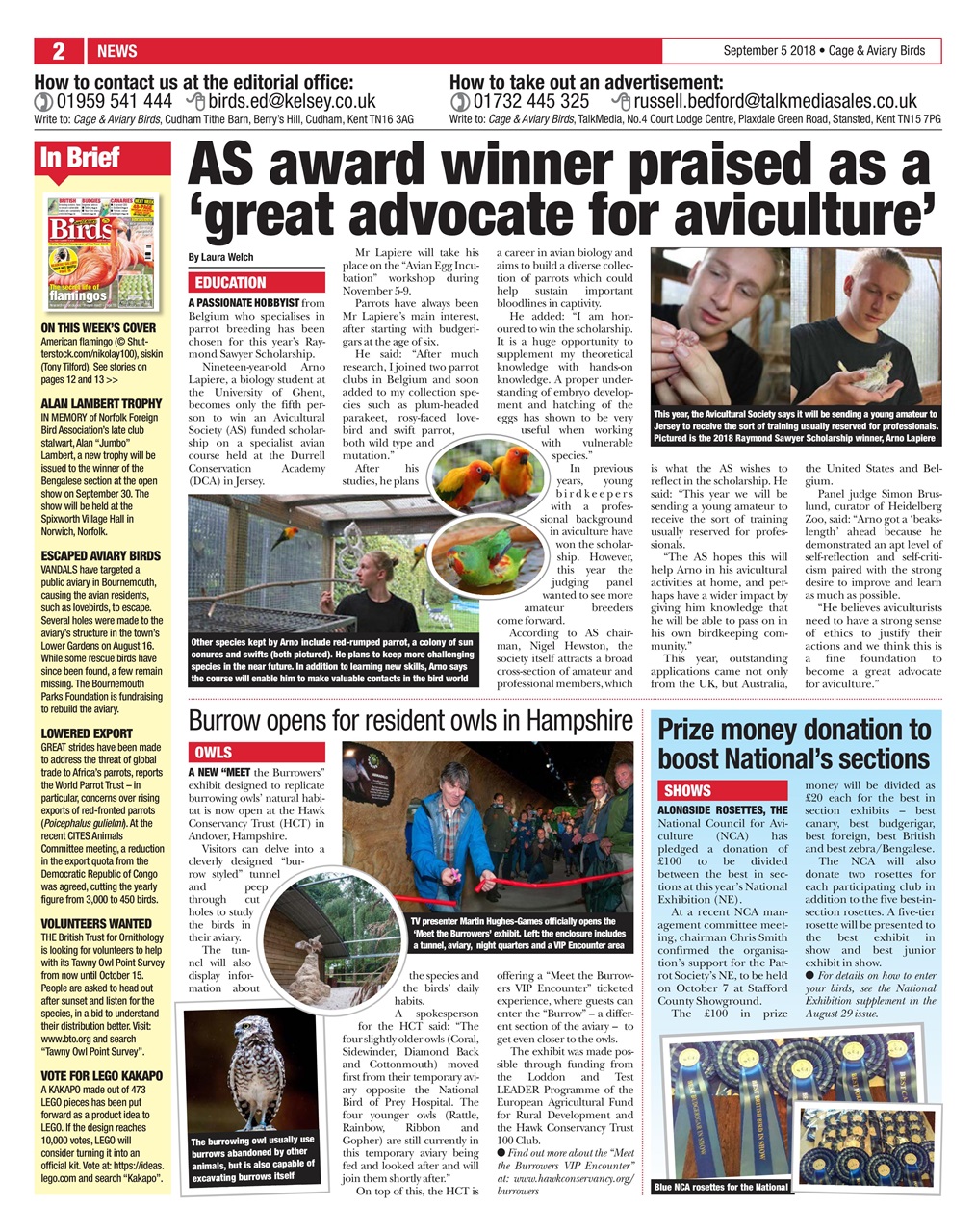 Cage & Aviary Birds Preview Pages