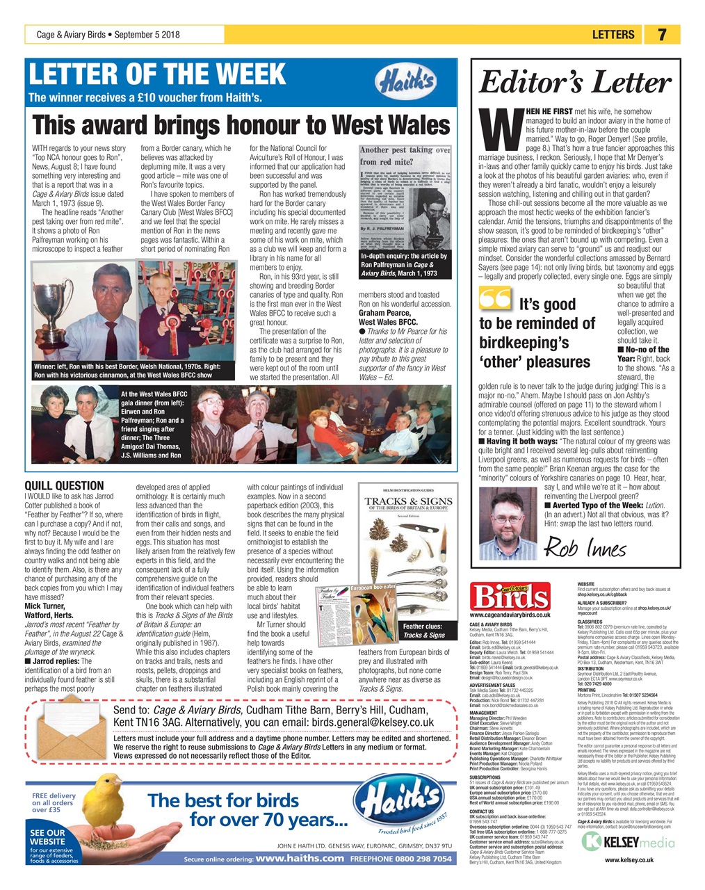 Cage & Aviary Birds Preview Pages