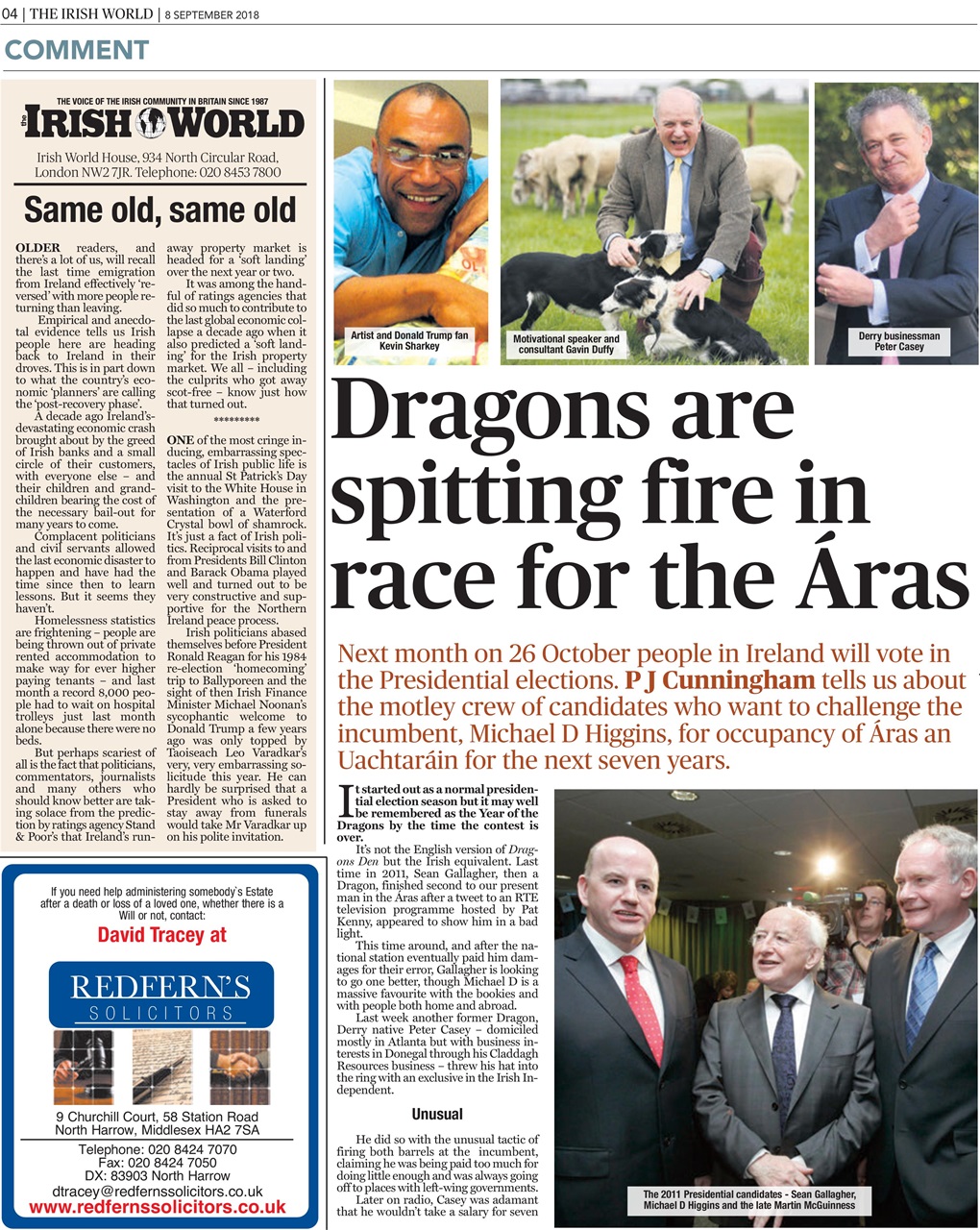 Irish World Preview Pages