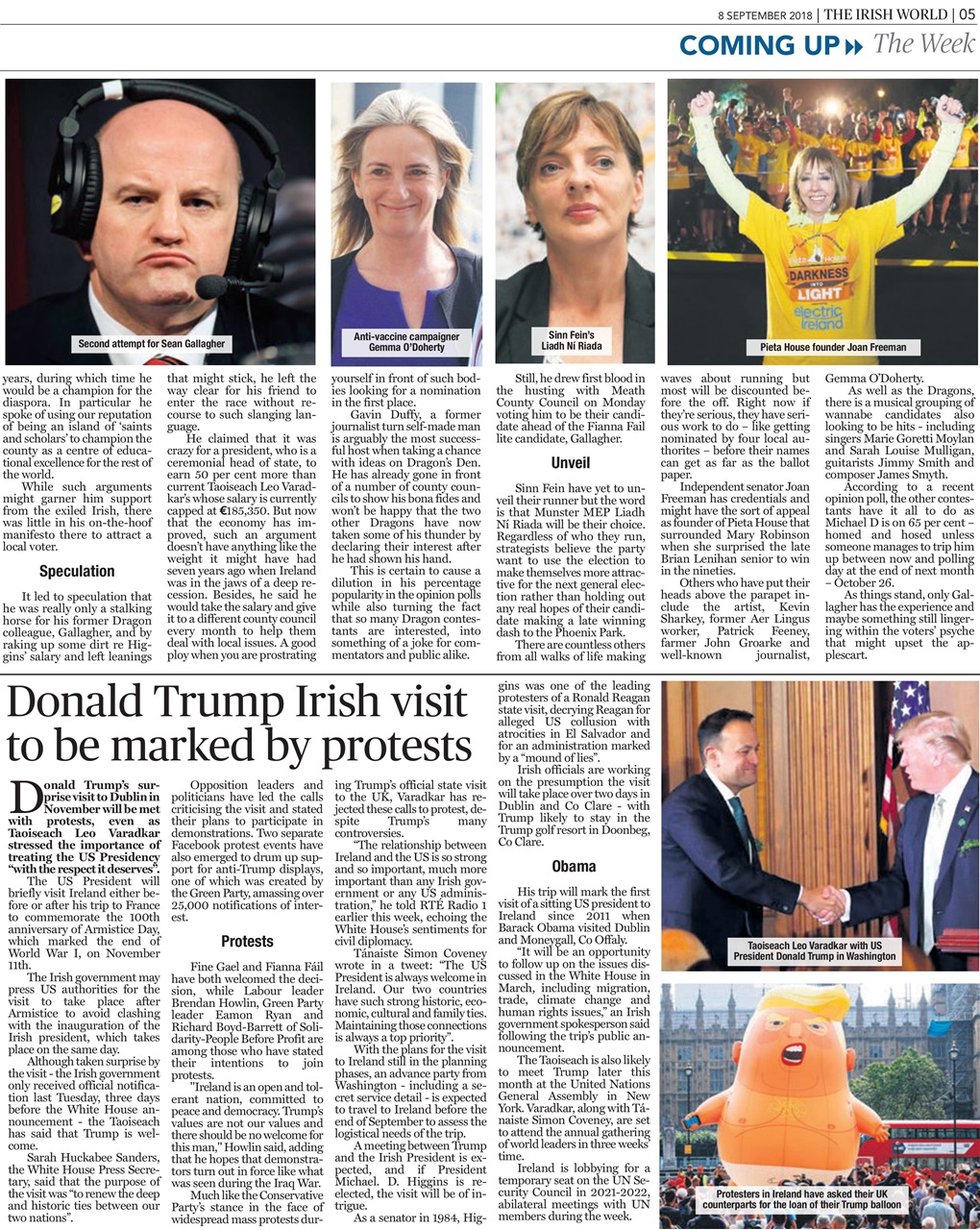 Irish World Preview Pages