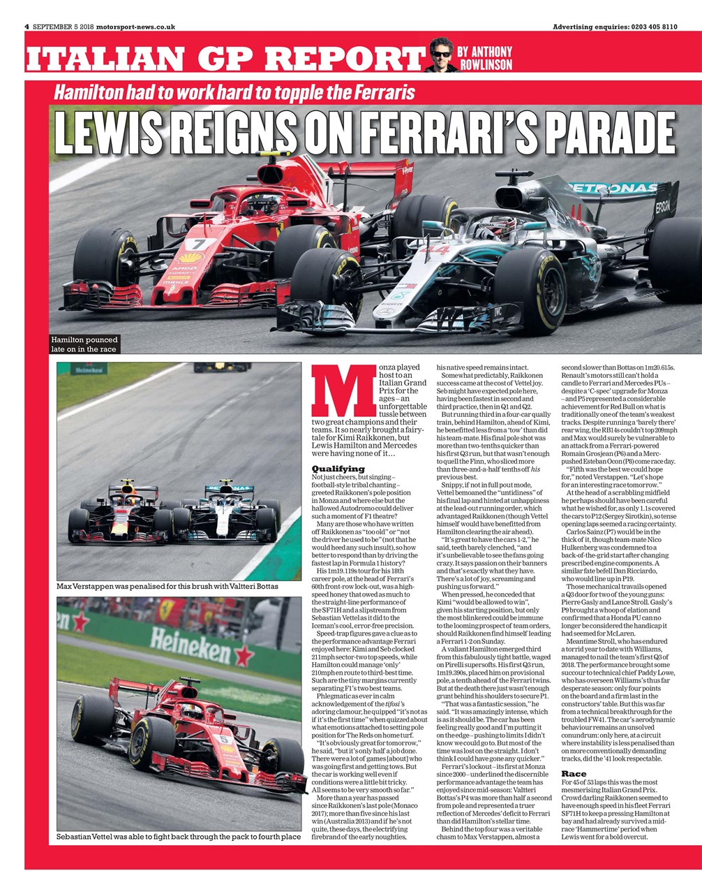 Motorsport News Preview Pages