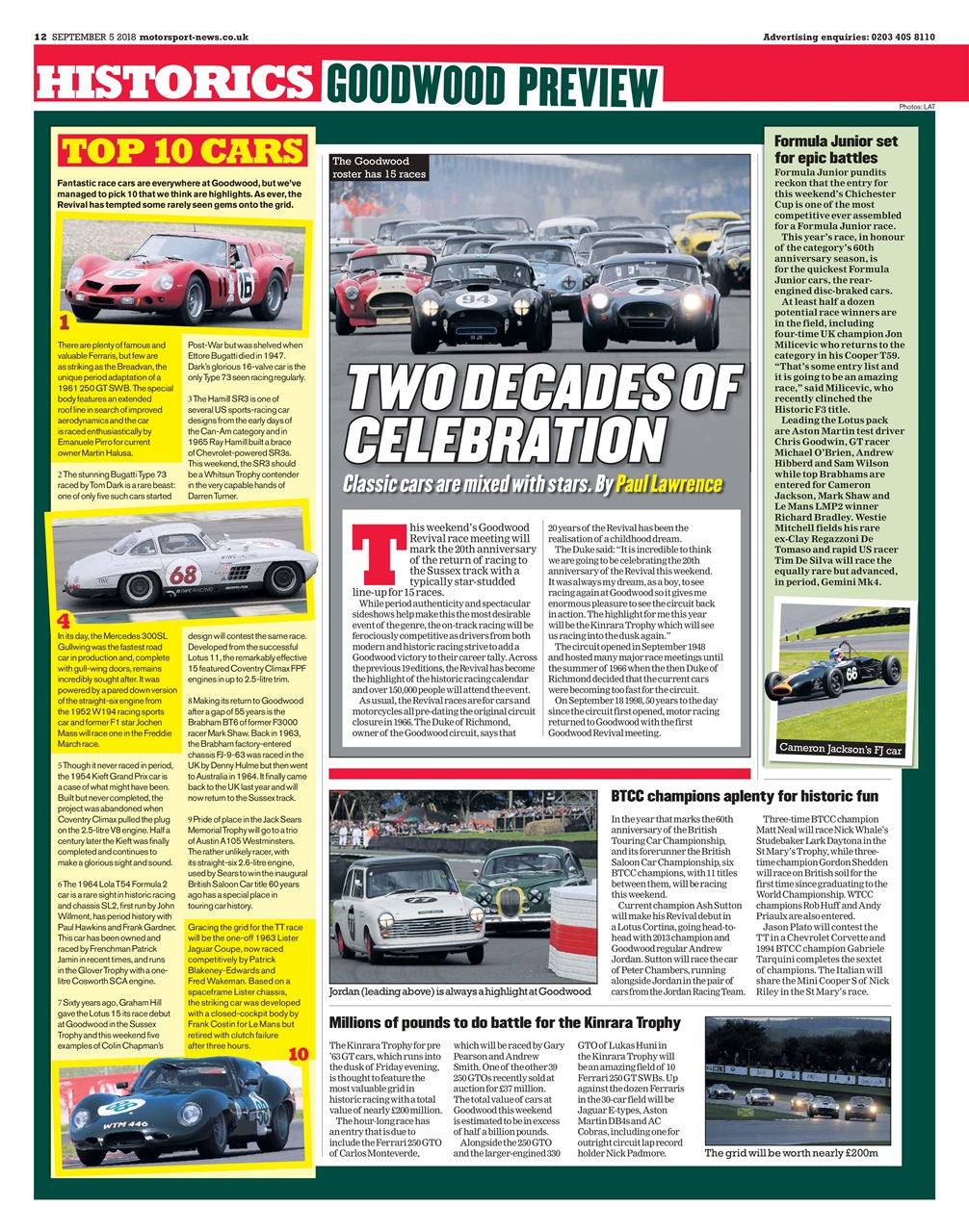 Motorsport News Preview Pages
