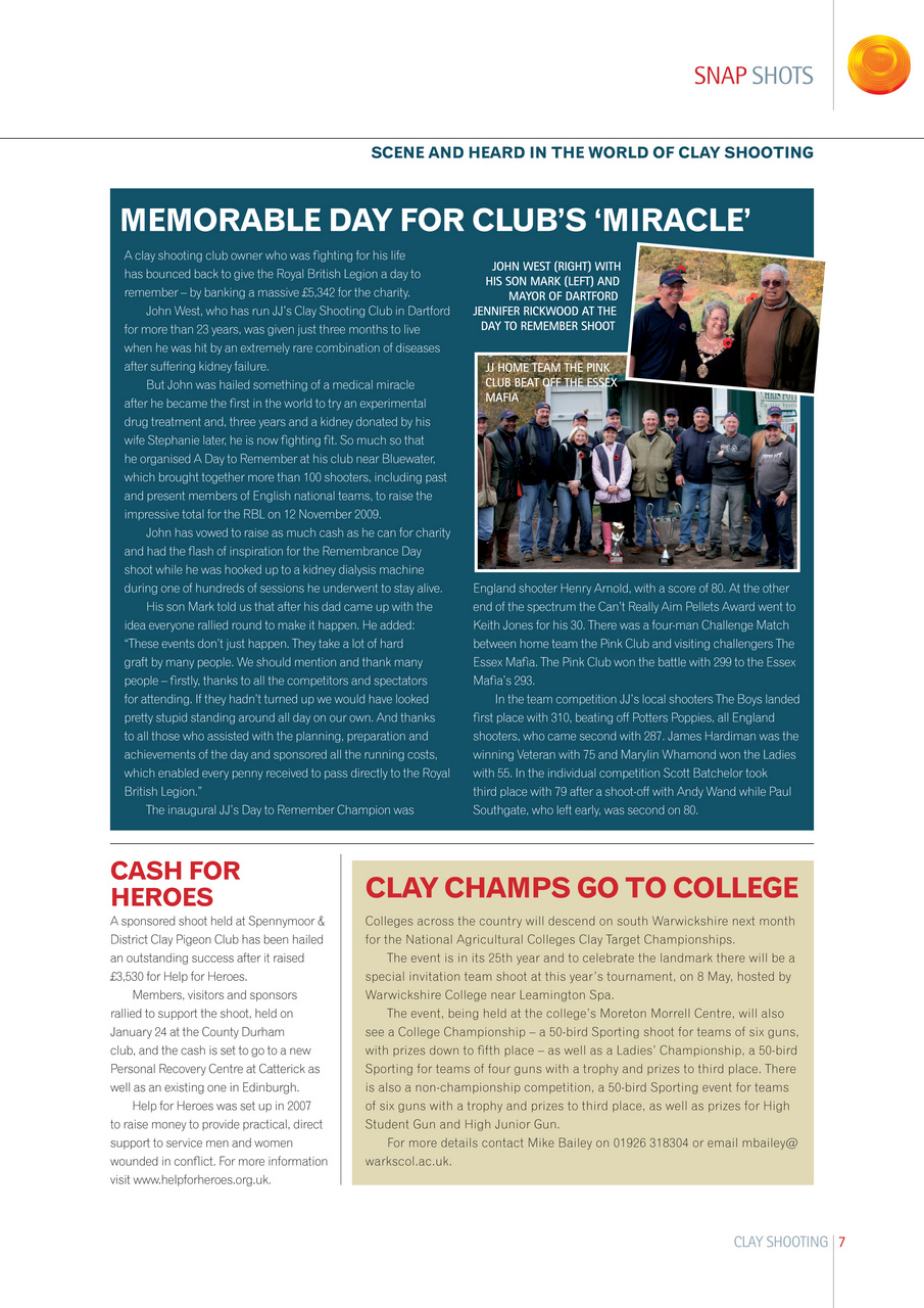 Clay Shooting Preview Pages