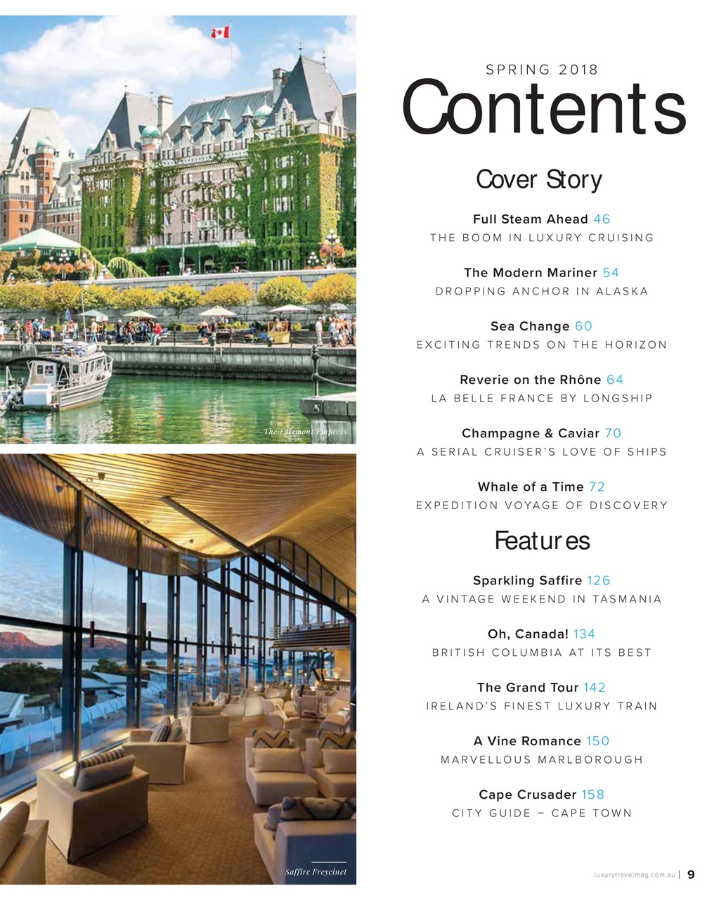 Luxury Travel Preview Pages
