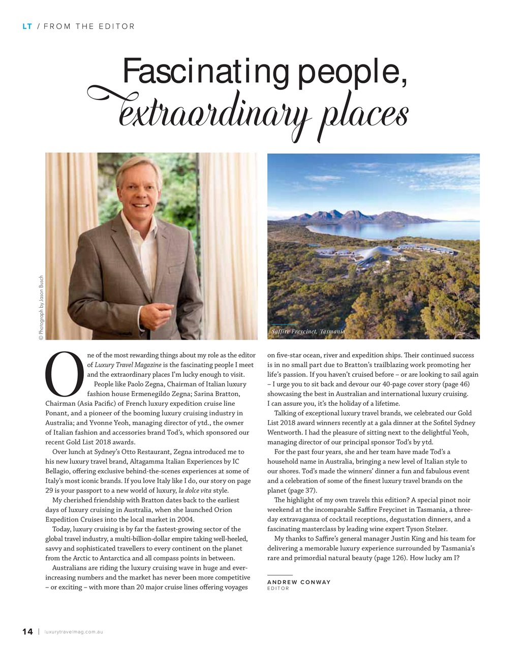 Luxury Travel Preview Pages