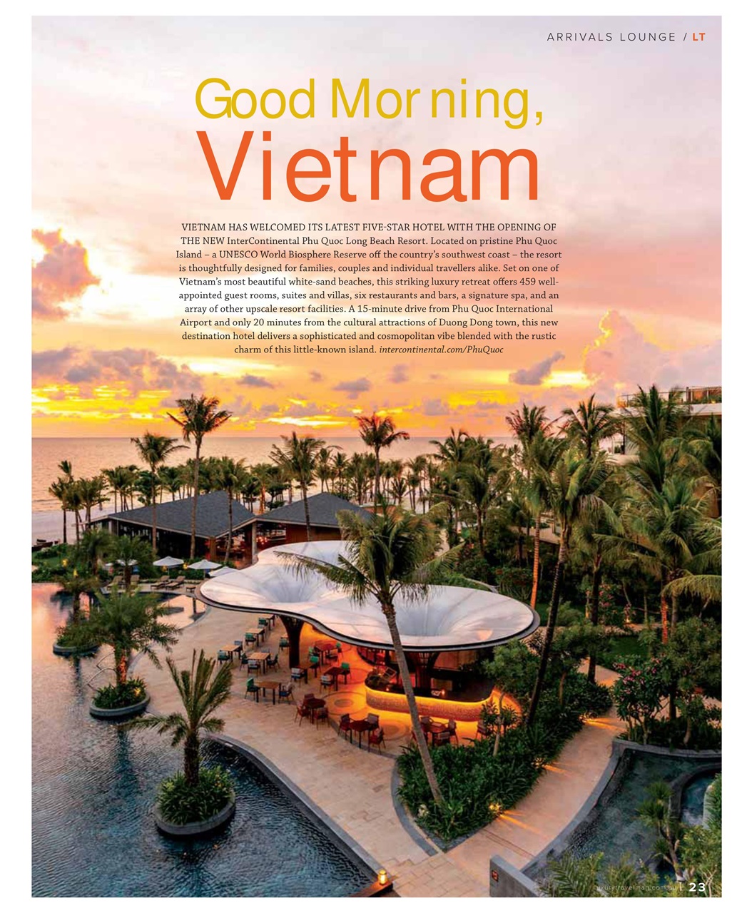 Luxury Travel Preview Pages