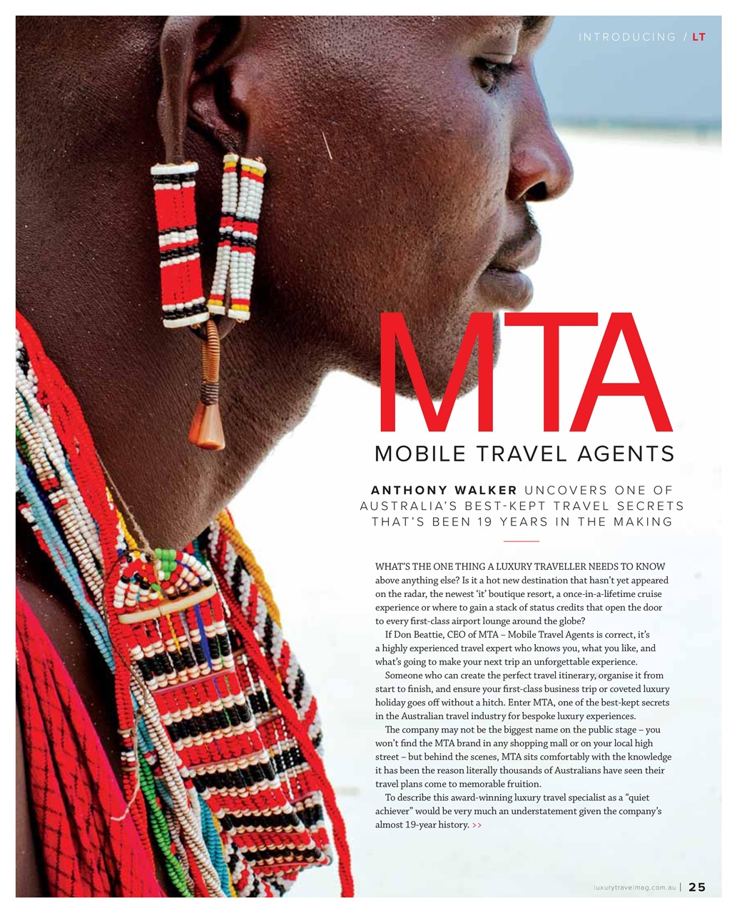 Luxury Travel Preview Pages