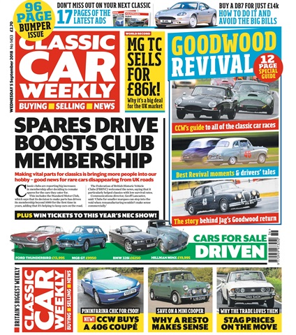 Classic Car Weekly issue 5th September 2018