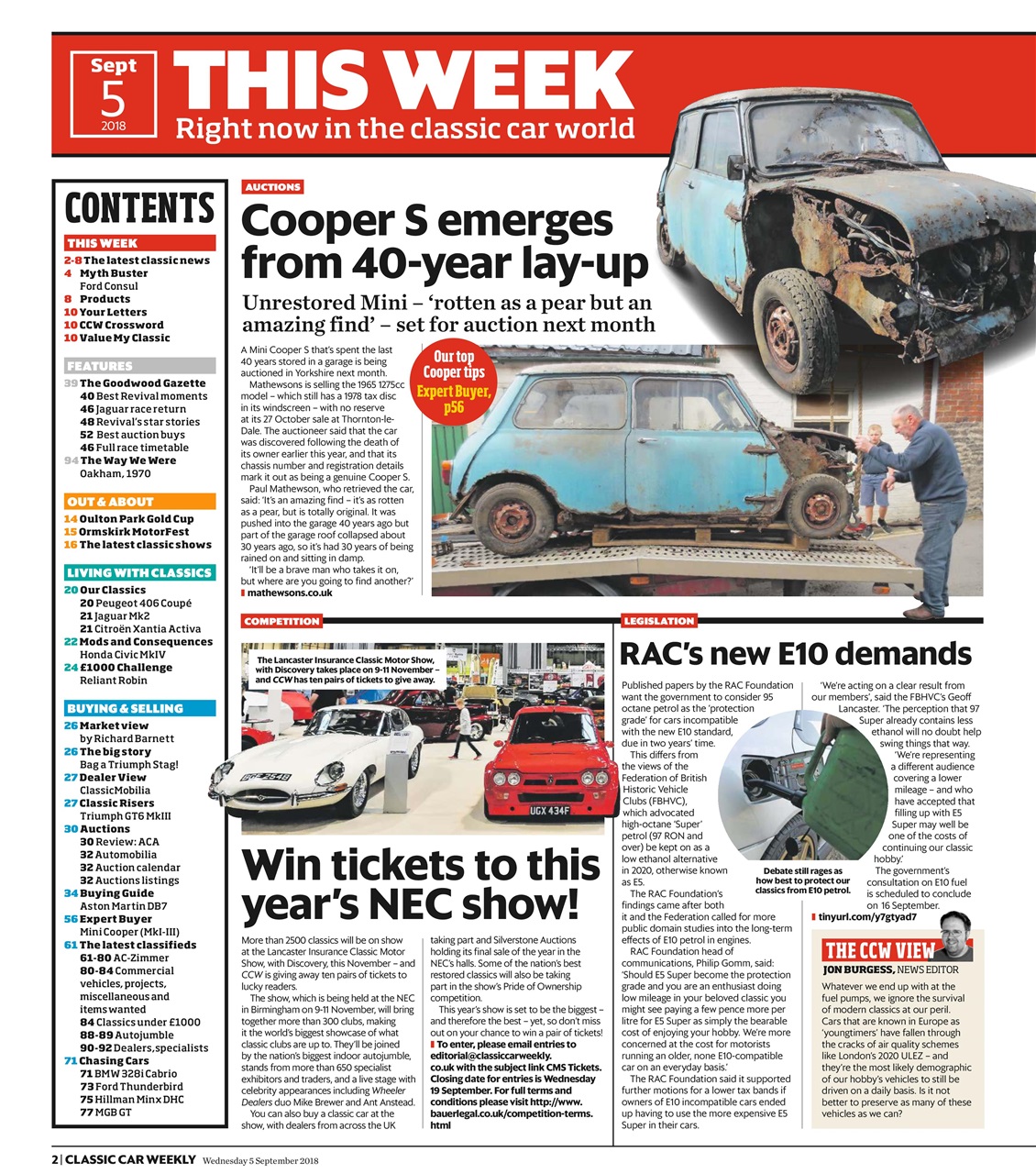 Classic Car Weekly Preview Pages