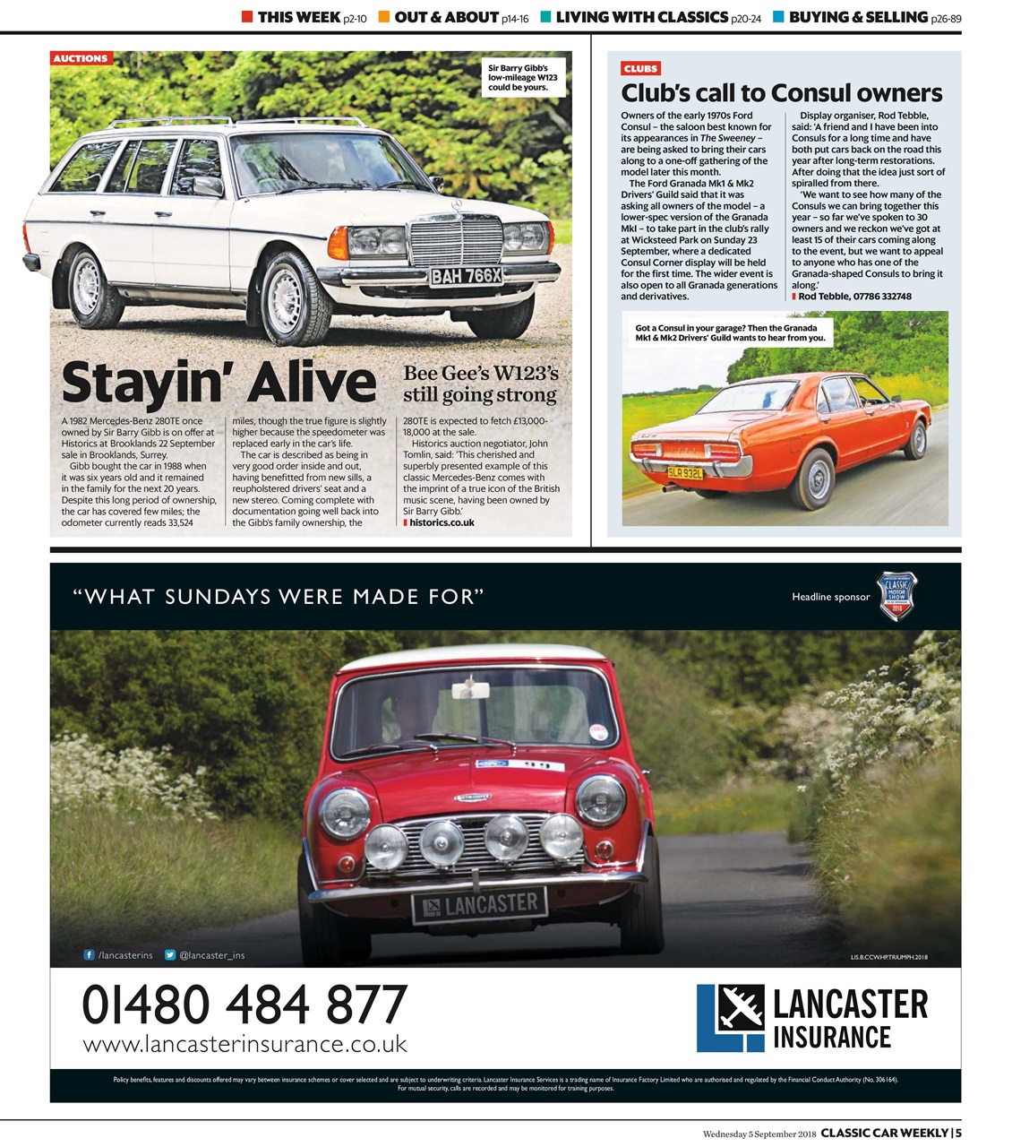 Classic Car Weekly Preview Pages