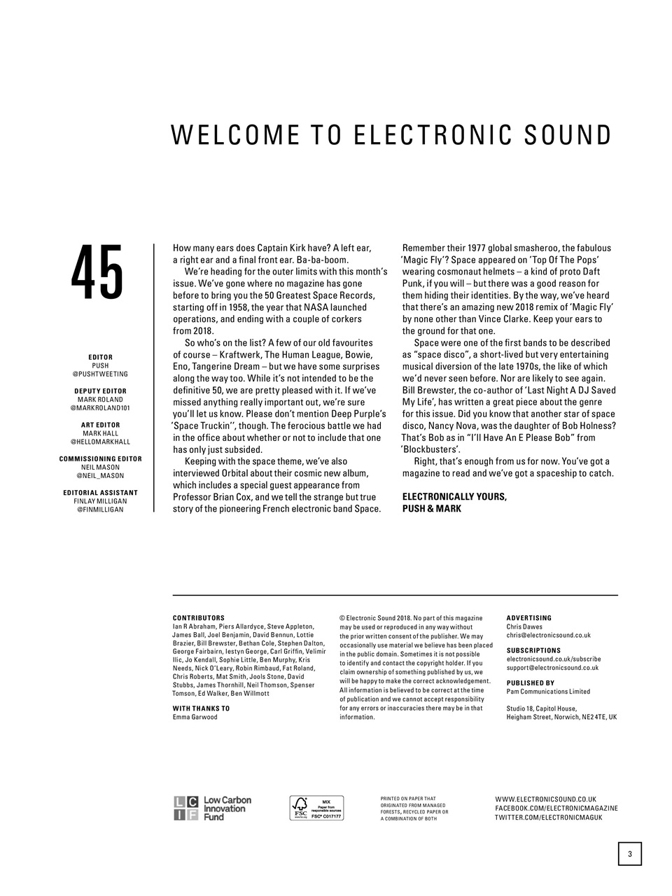 Electronic Sound Preview Pages