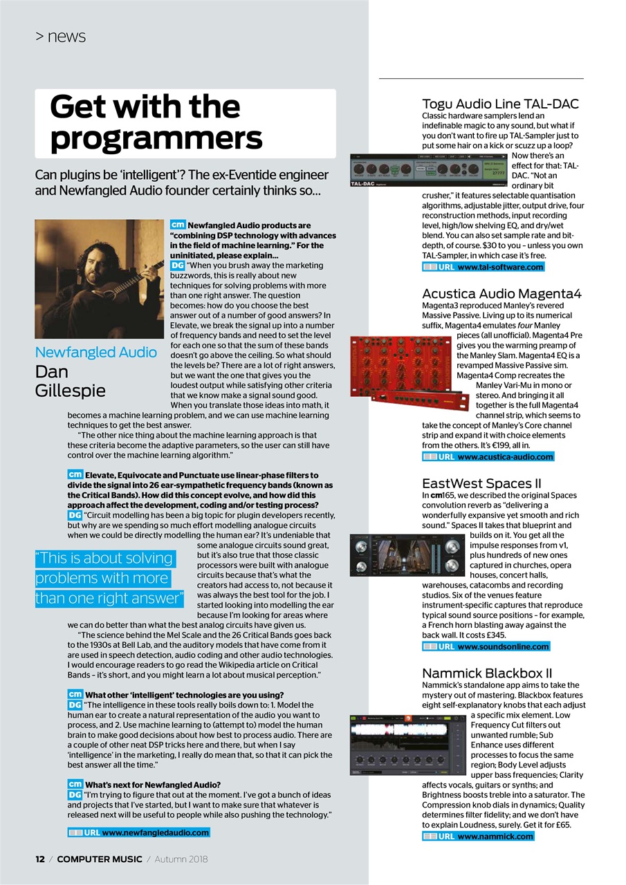 Computer Music Preview Pages