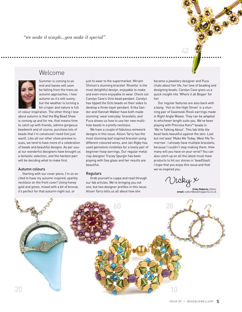 Bead & Jewellery Magazine Preview Pages